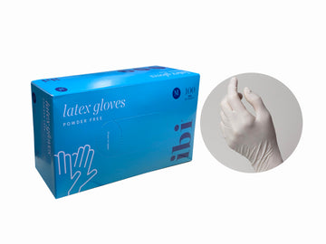 Disposable latex gloves(XS, S, M).