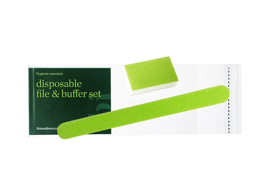 Disposable green large file & medium buffer set
