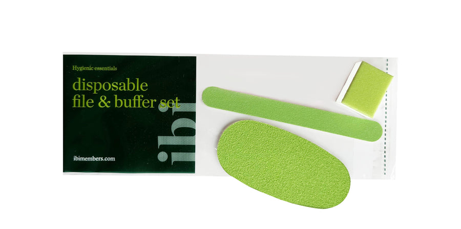 Disposable manicure & pedicure sets with foot file pads
