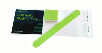 Disposable green small file & mini buffer set
