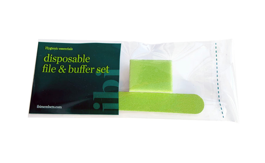 Disposable green small file & mini buffer set