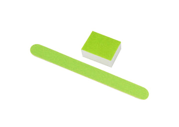 Disposable Green Small File & Mini Buffer Set (No Bags)