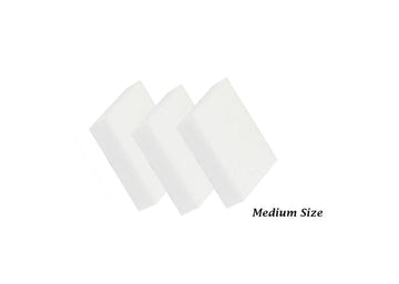 Disposable white medium slim buffer