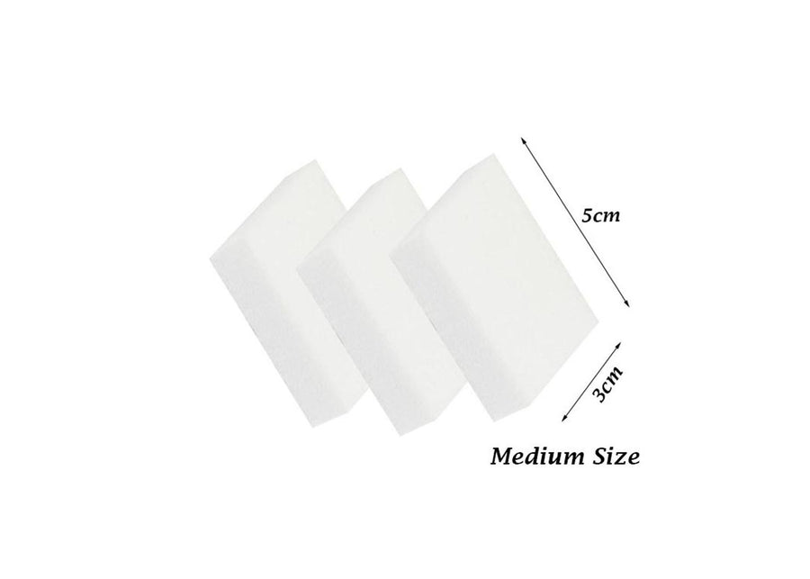 Disposable white medium slim buffer
