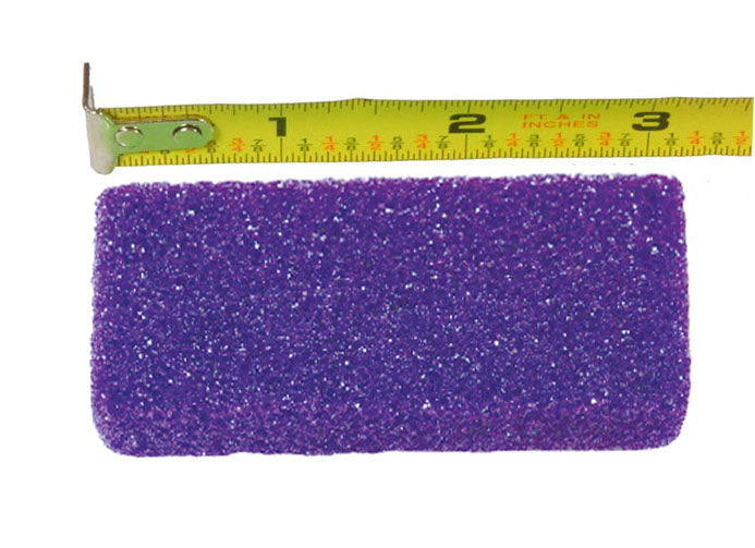 Disposable purple pumice sponge